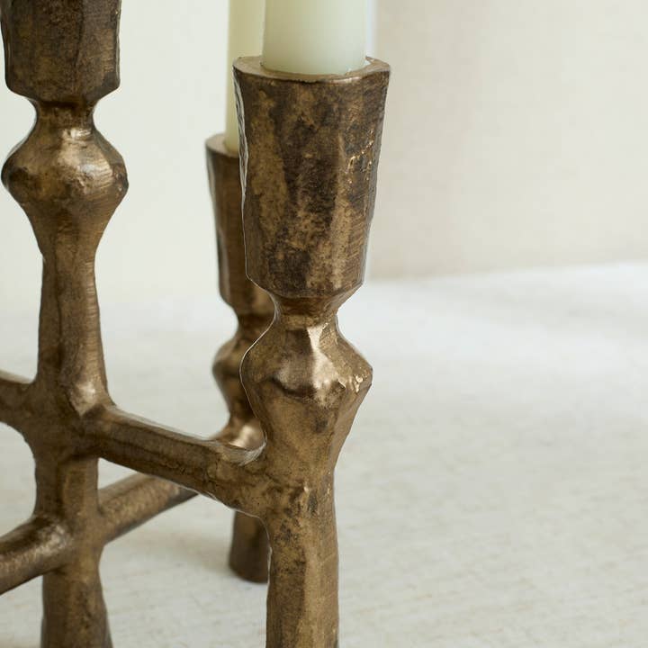 What a Host Home - Wholesale Candle Holder - Anya Rustic Iron Candelabra2