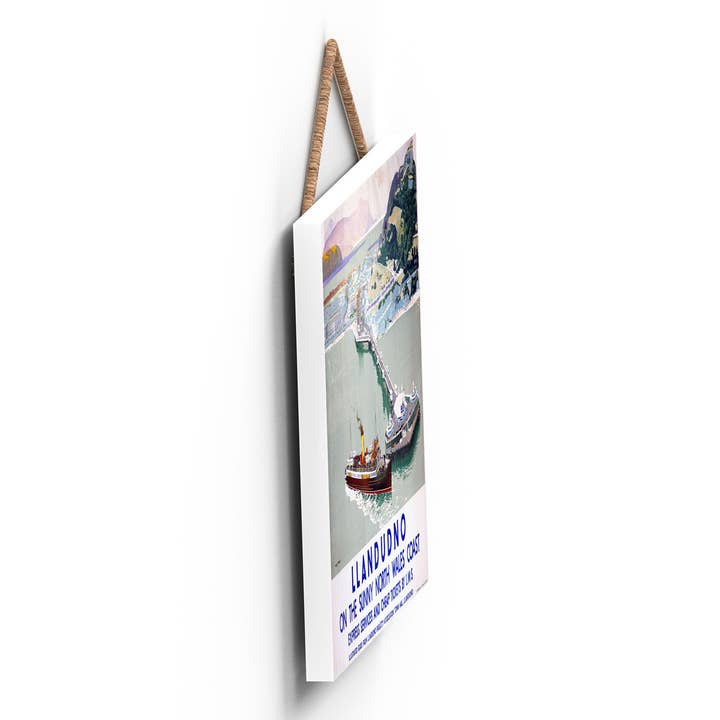 Vivid Squid Wholesale - Wholesale Art Print - P0113 - Llandudno Sunny North Wales Original National Railwa