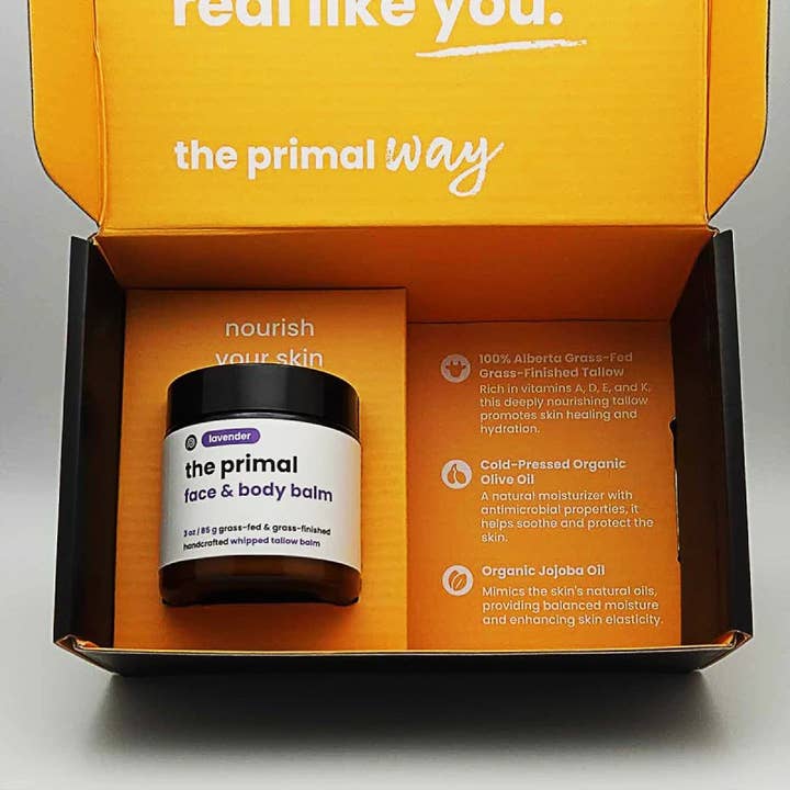 The Primal - Wholesale Body Balm/Butter - Lavender Whipped Tallow Balm (Face & Body)9