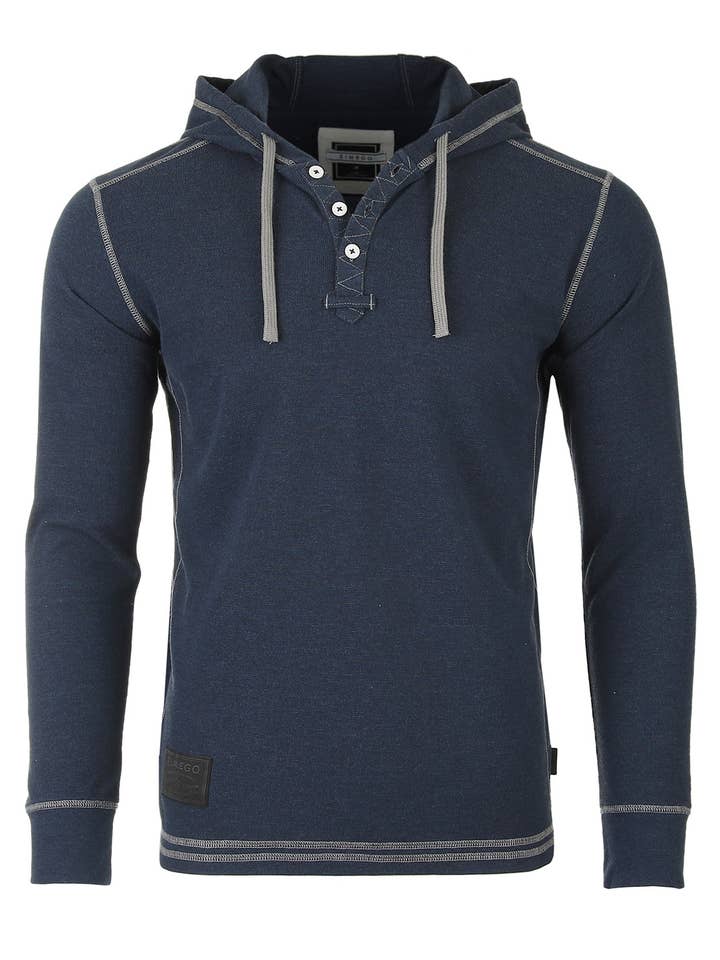 Hoodie thermique à manches longues basique pour homme - En solde pour la vente par ZIMEGO
