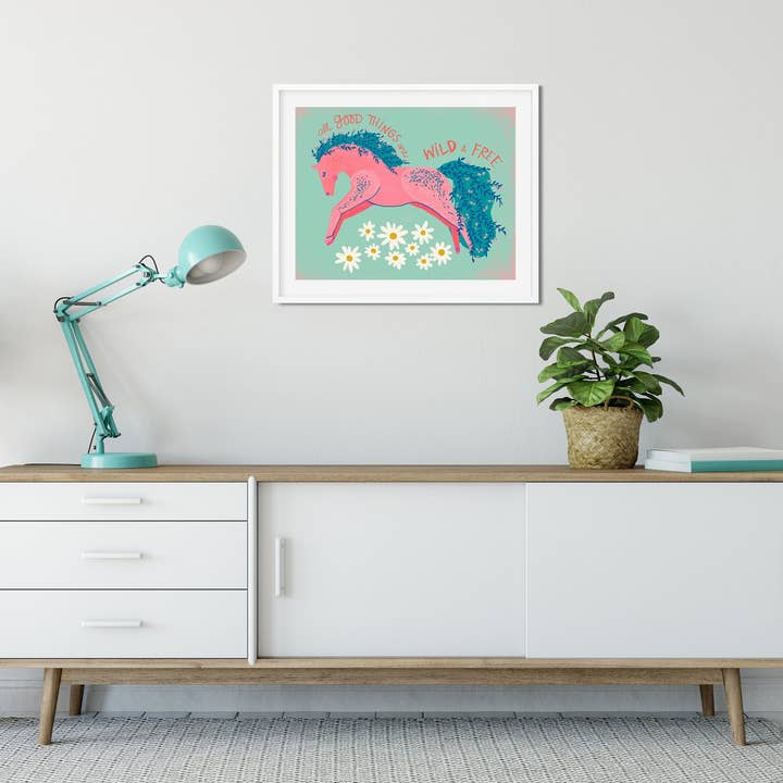 Dream Folk Studio - Wholesale Art Print - Wild & Free Horse - Art Print1