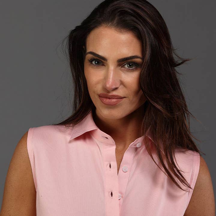 Semi-Spread Collar Polo Pink for wholesale by Collars & Co.