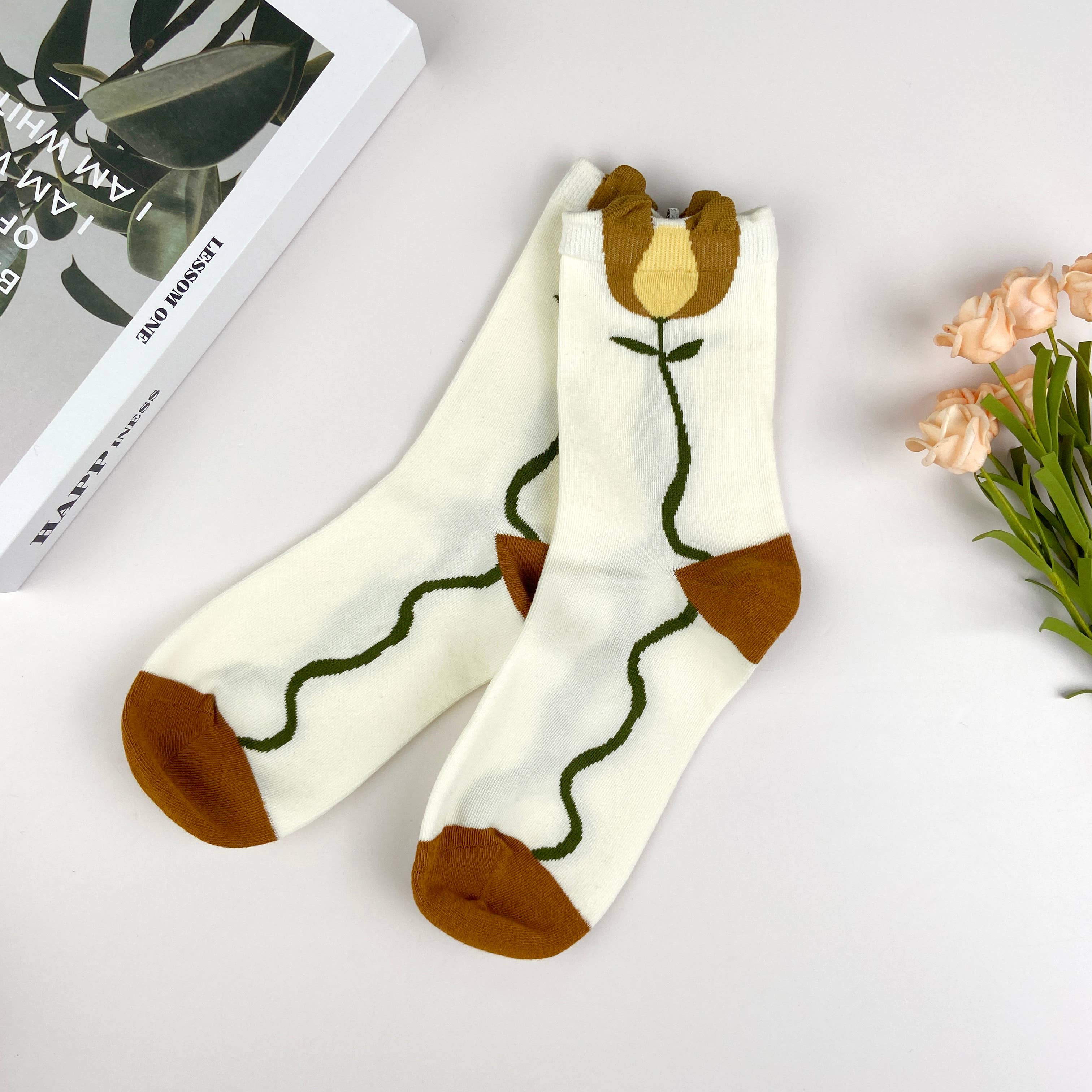 mildstyles - Wholesale Socks - Women's - Combed cotton women's socks floral lolita mid-calf socks aut7