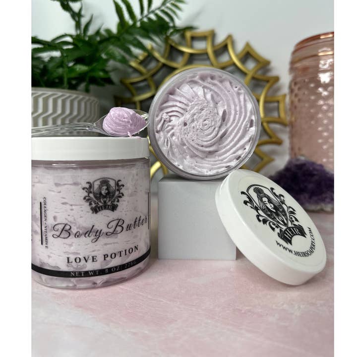 Love Potion Whipped Body Butter for wholesale by Heir Soapery