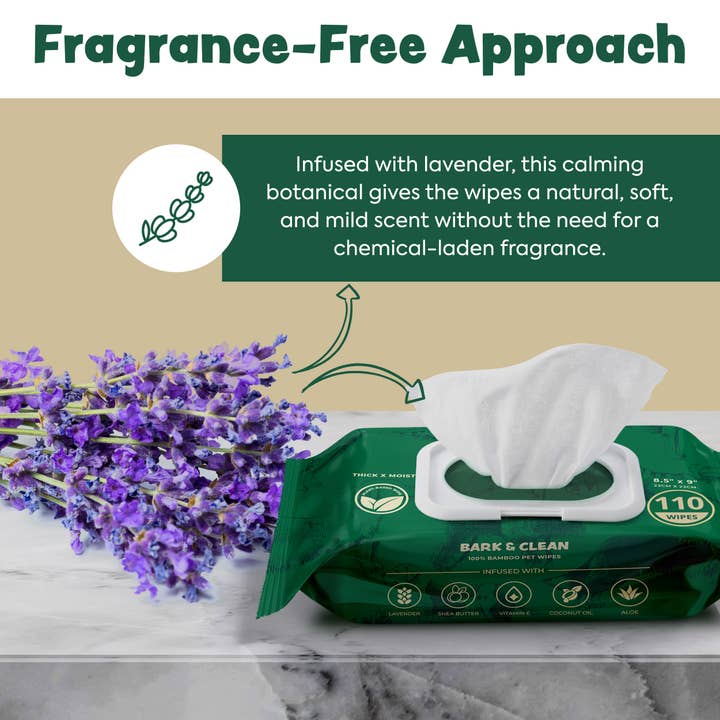 Chew + Heal - Wholesale Pet Grooming Aid - Dog - Extra Thick Herbal-Infused Dog Grooming Wipes - XL, 50 Wipes3