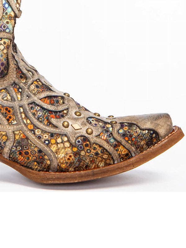 SAME AS PICTURE Bohemia Patchwork Mid-Calf Boots for wholesale on Faire1