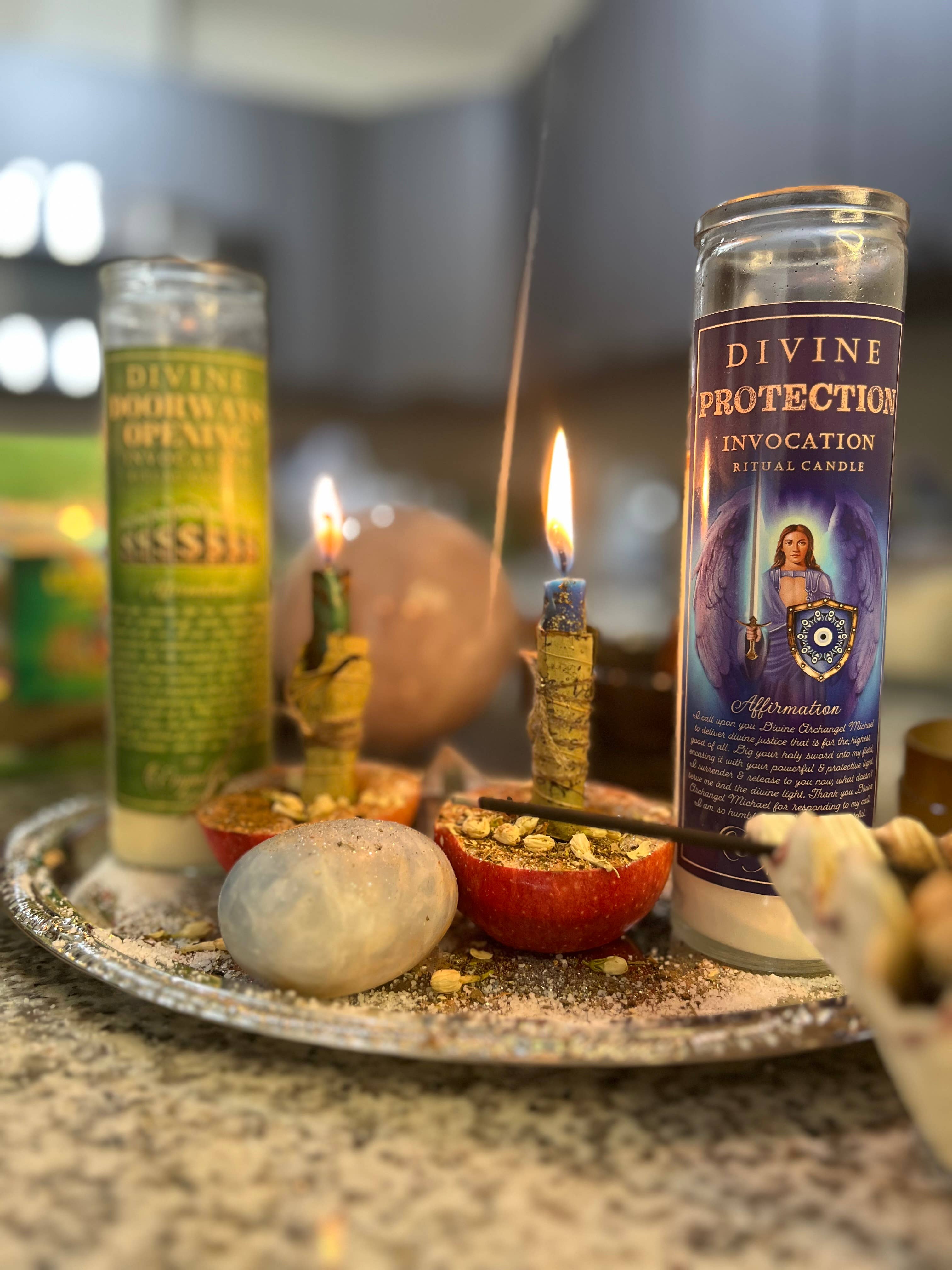 Empathic Moon 777 - Wholesale Votive Candle - Divine Protection Archangel Michael Ritual Candle | 16 Oz.9
