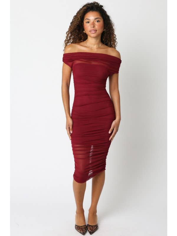 Olivaceous - Vendita all'ingrosso Vestito - Donna - Abito a Rete Miya5