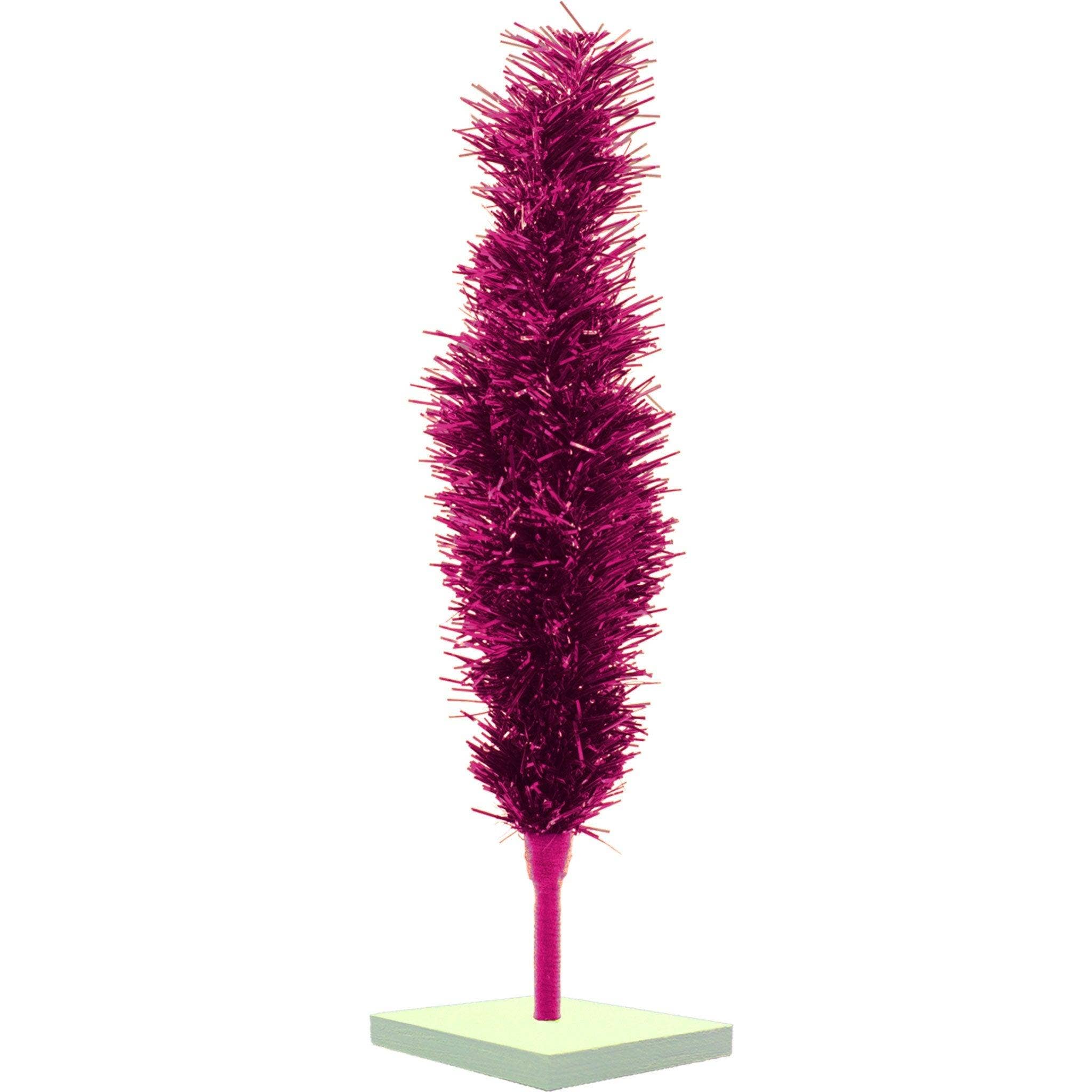 Lee Display - Wholesale Christmas Decoration - Fuchsia Tinsel Christmas Tree8