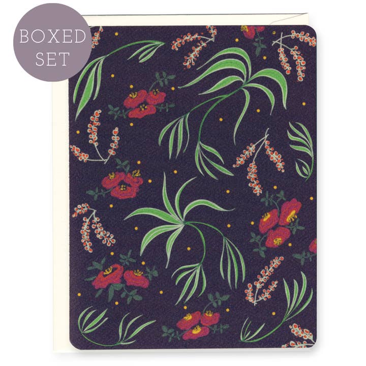 Tekopp Rose kort - Boxed uppsättning 8 för wholesale av H.macdo Paper Co.