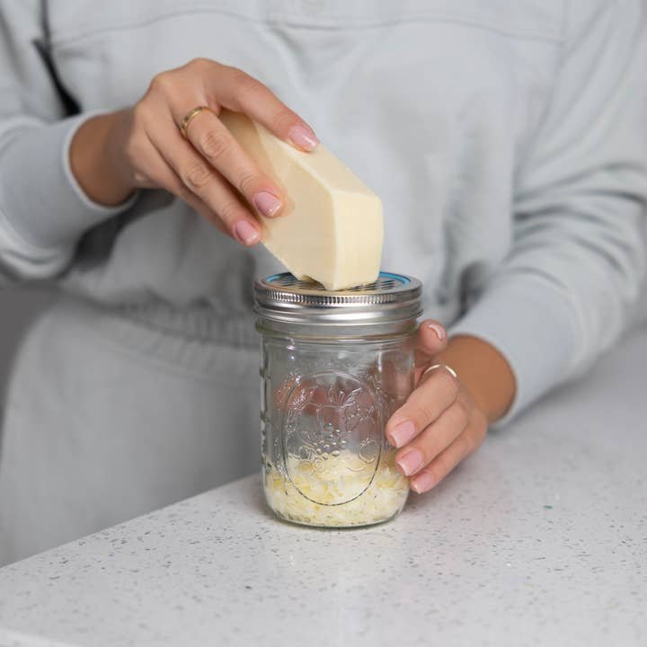 Fox Run Brands - Wholesale Kitchen Tool/Gadget - Jarware Stainless Steel Citrus Zester and Cheese Grater Lids