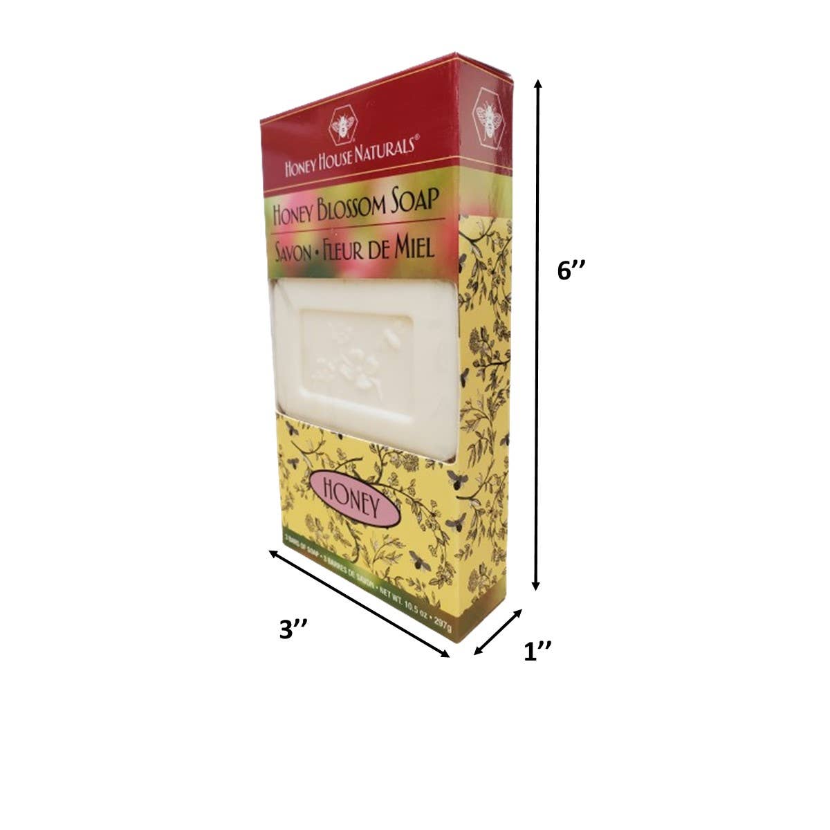 Honey House Naturals - Wholesale Bar Soap - 3 Bar Box Honey Blossom Soap5