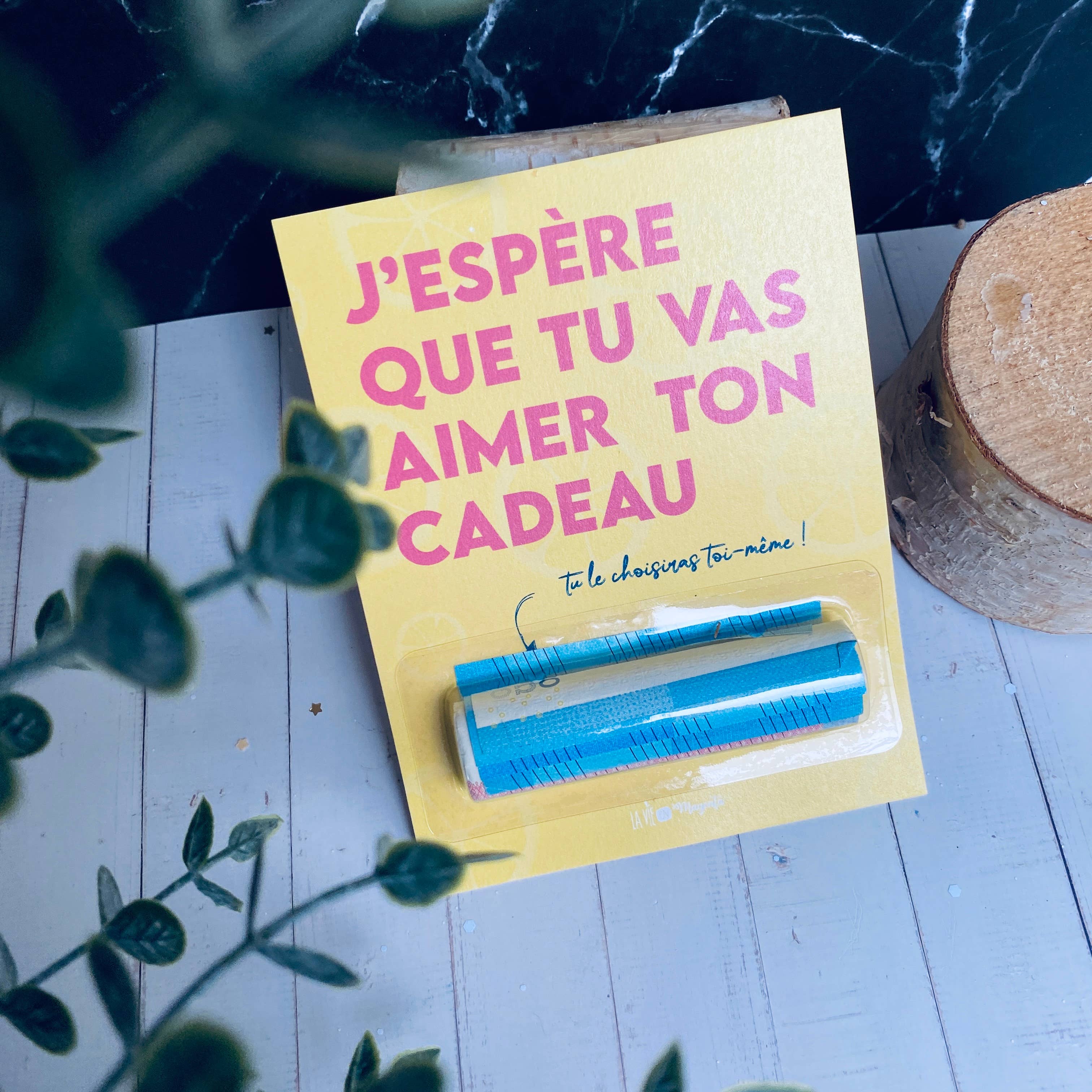 La vie en magenta – Großhandel Briefpapier-/Postkarten-Set – Originalkarte mit Fach für Tickets - dein Geschenk lieben2