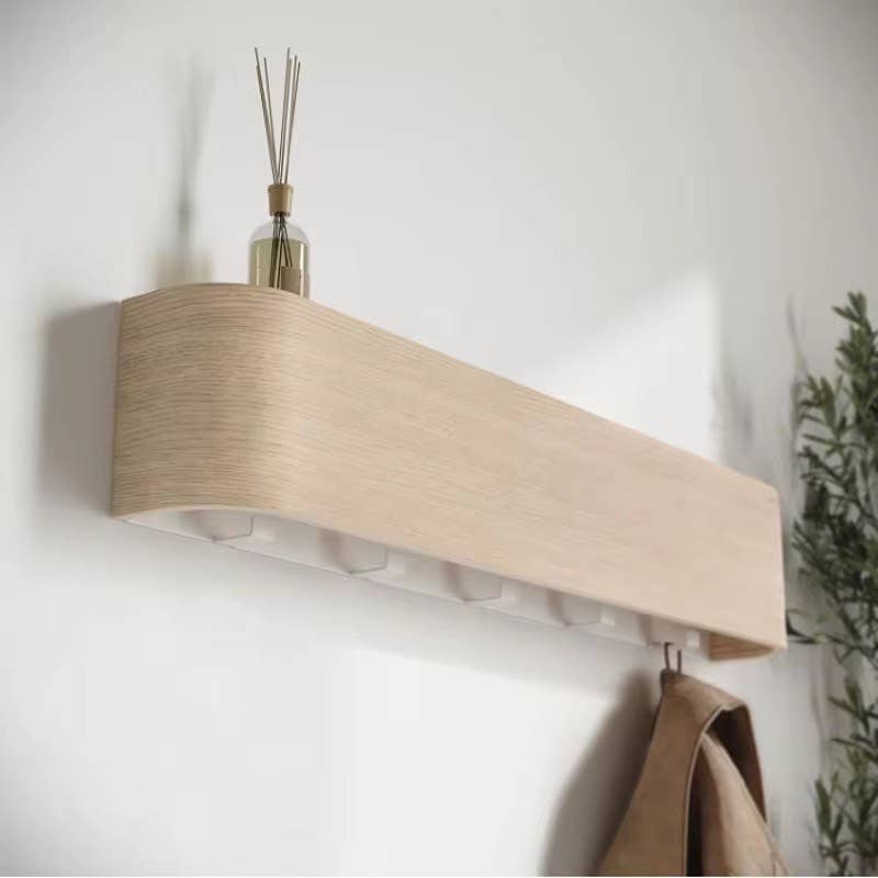 Delmar Decor - Wholesale Coat Rack - Floating Coat Rack & Shelf2