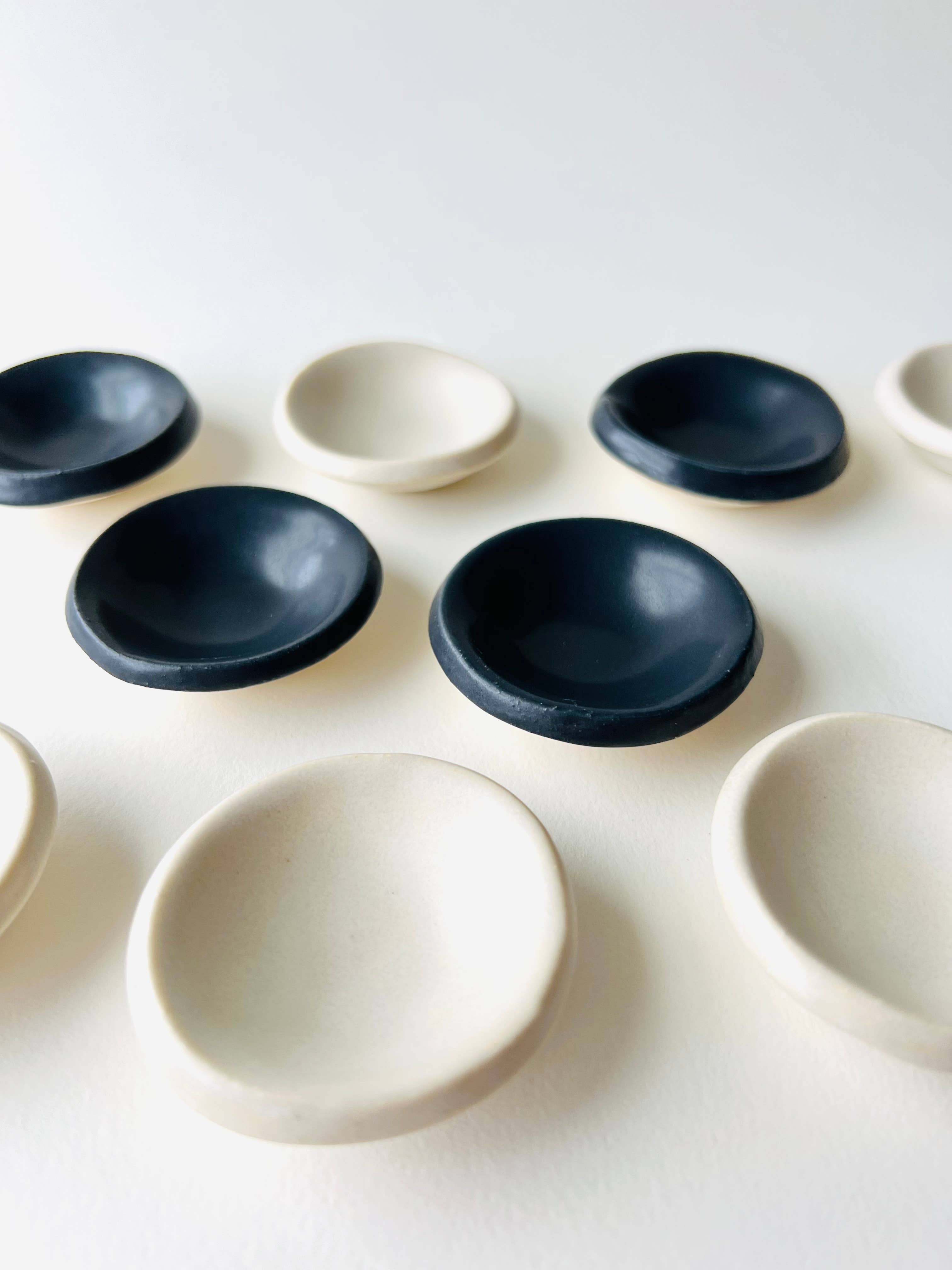 MoonMoon Ceramics - Wholesale Jewelry Dish - Matte White Tiny Ring Dish3