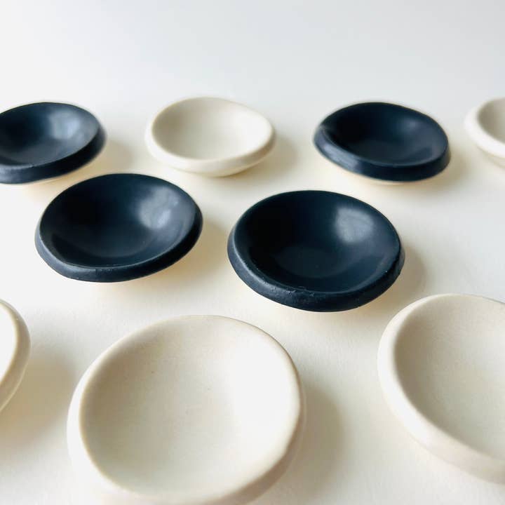 MoonMoon Ceramics - Wholesale Jewelry Dish - Matte White Tiny Ring Dish3
