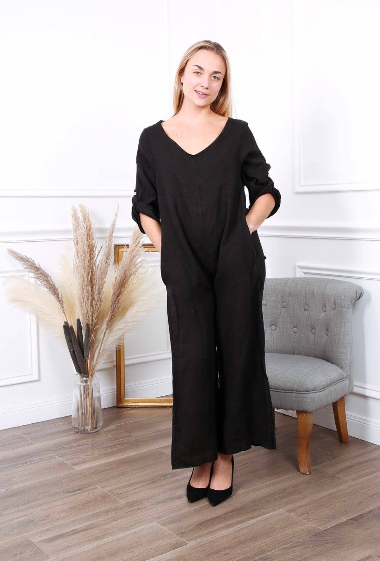 LÉA & LUC - Wholesale Jumpsuit - Women's - 100% linen combination REF.7150428