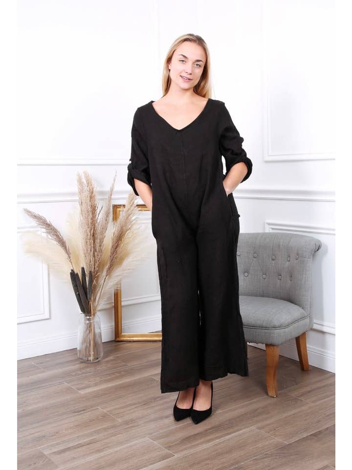 LÉA & LUC - Wholesale Jumpsuit - Women's - 100% linen combination REF.7150428