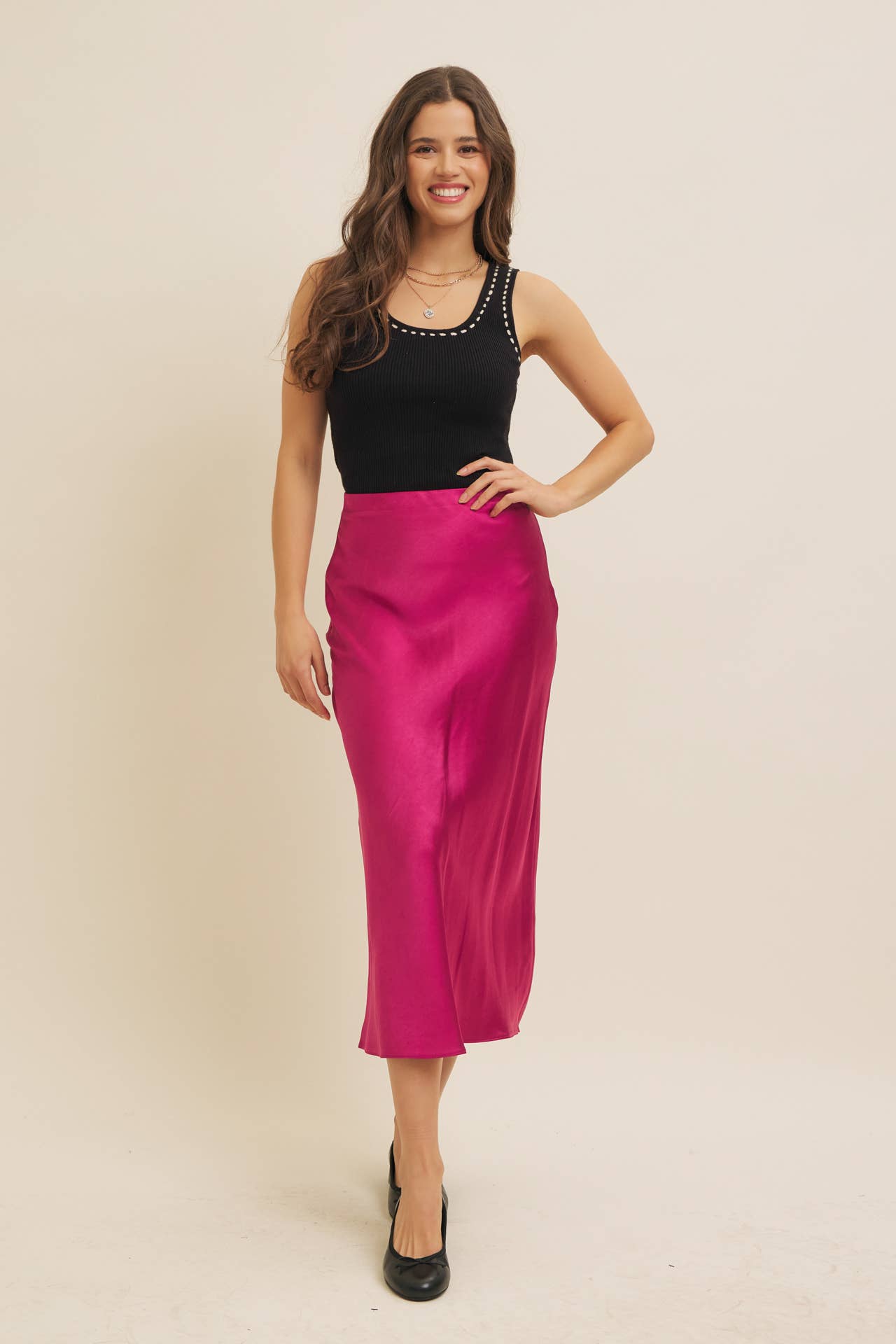 in february - Wholesale Skirt - Women's - HIGH QUALITY THICK SILKY SATIN BIAS CUT MAXI SKIRT17