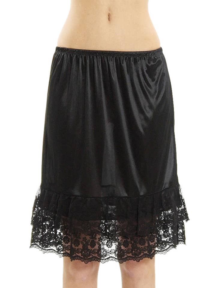 Shop Lev - Wholesale Skirt - Women's - Lace satin half slip skirt