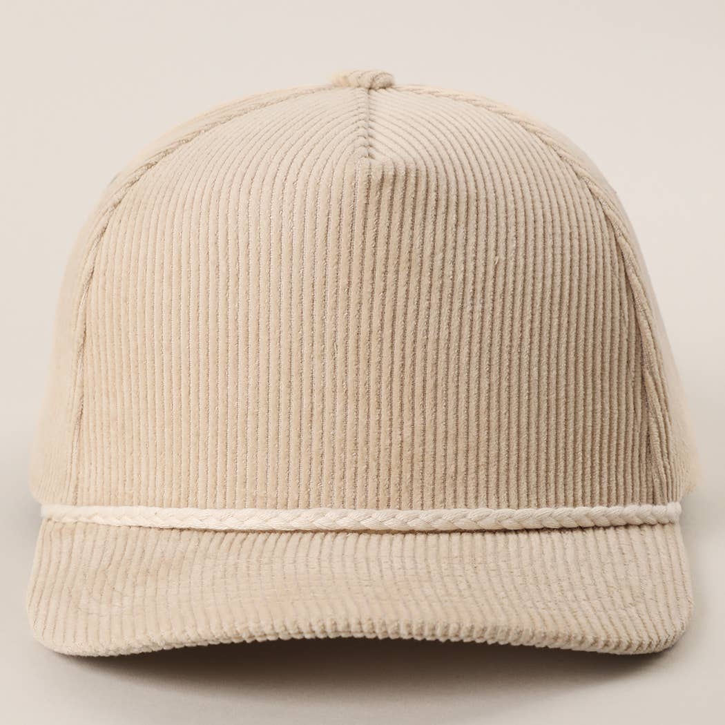 Fashion City – Engroshandel Trucker hat - Dame – Enfarvet fløjl 5-panel snor trucker kasket4