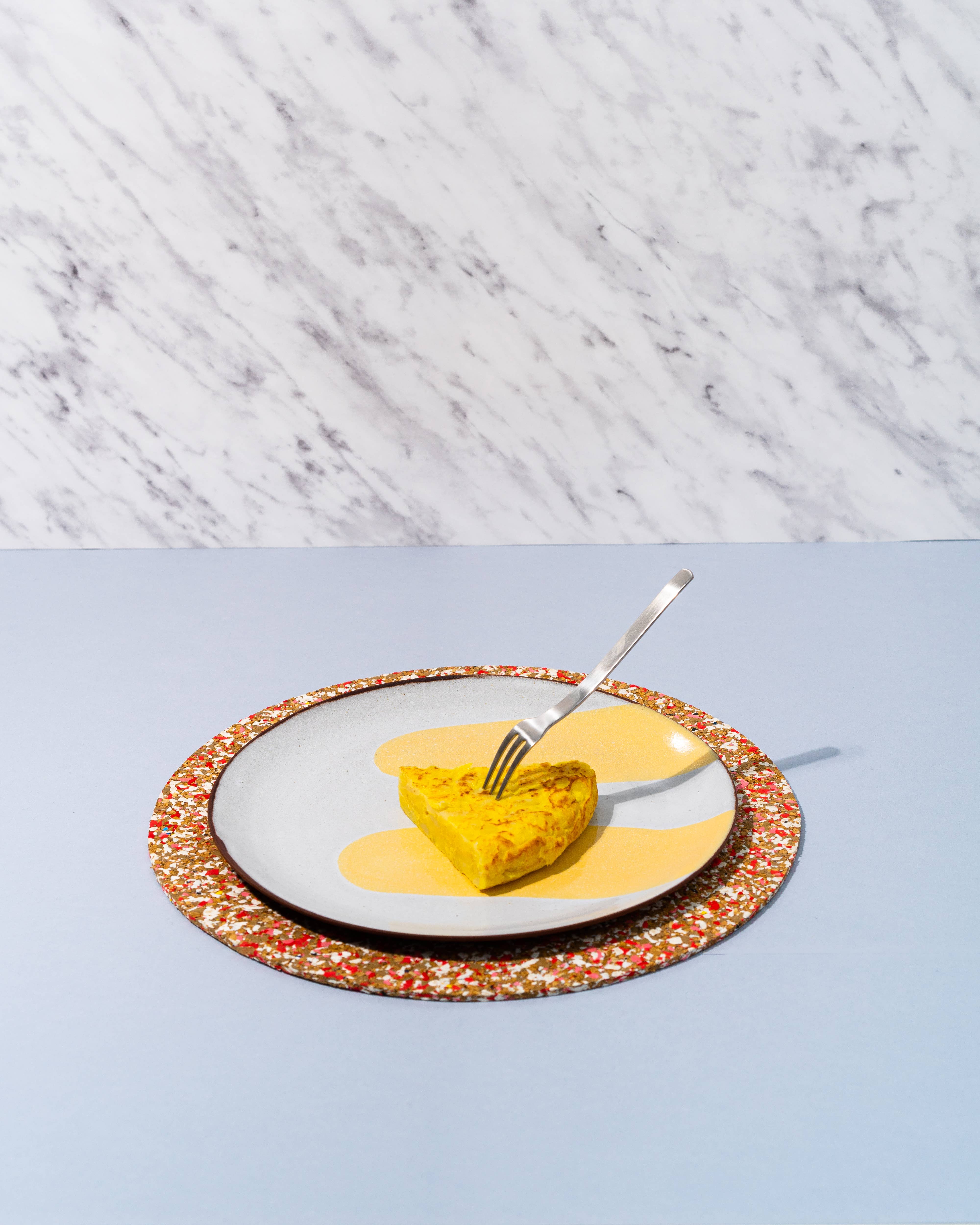 YOD&CO – Individuais por atacado – Placemat de Cortiça Salpicado - Black1