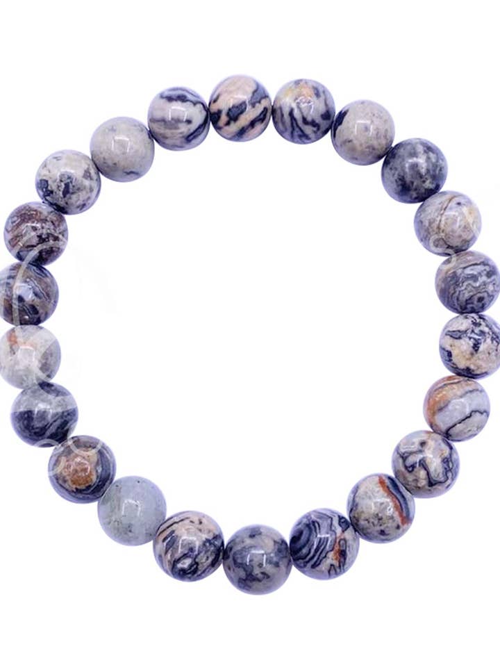 ARMREIF - JASPIS, KARTENSTEIN (8-8,5 MM) 7,15-7,25" für den Großhandel von Oceanic Linkways Inc