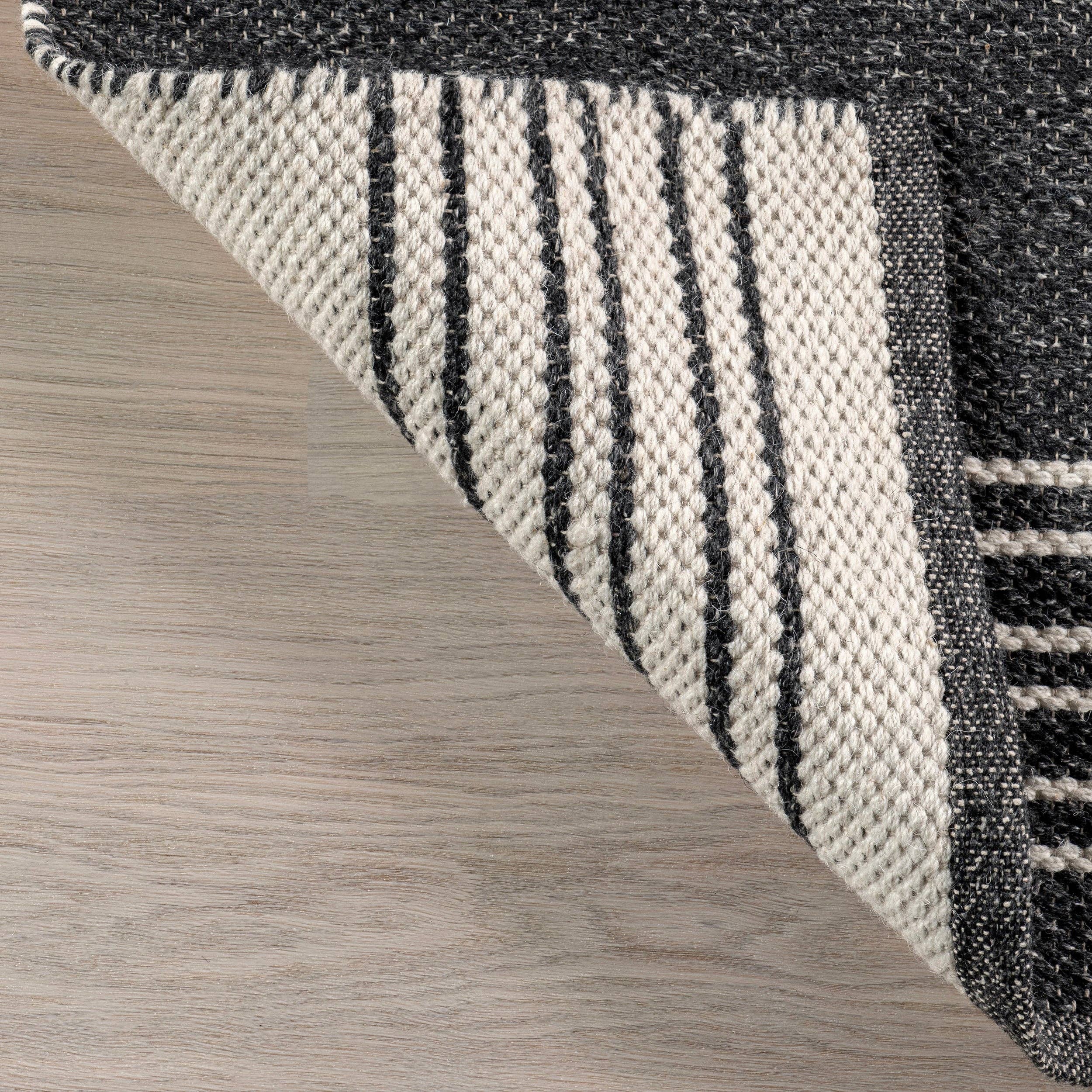 nuLOOM - Wholesale Area Rug - Birchwood Reversible Striped Wool Area Rug17