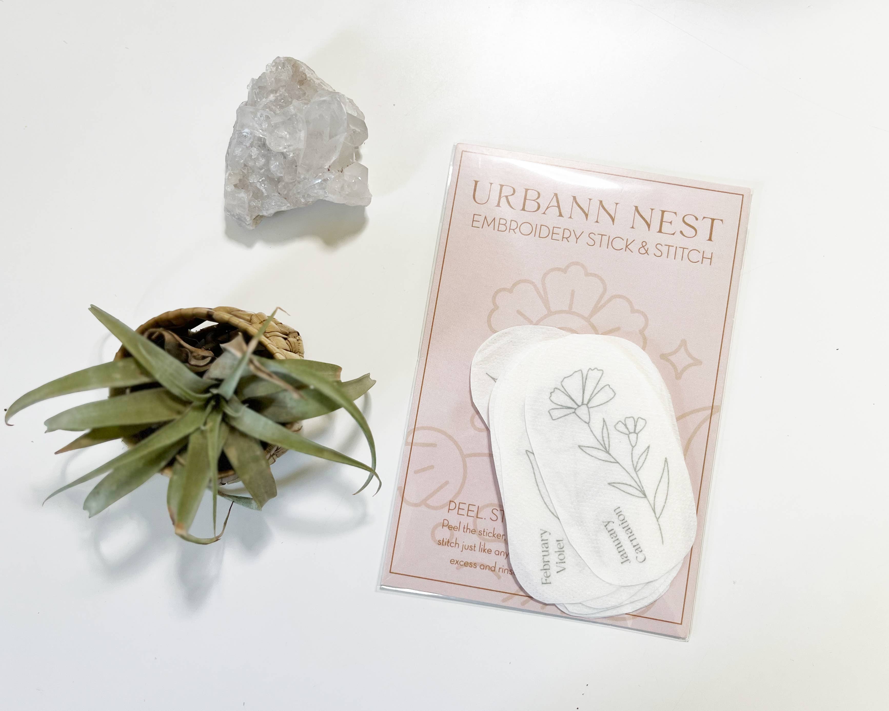Urbann Nest - Wholesale Embroidery/Cross Stitch Supplies - Birth Flower Embroidery Stick and Stitch Packs3