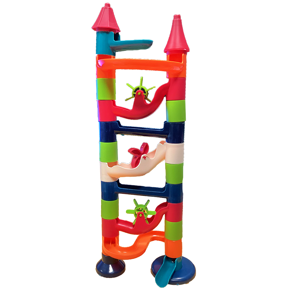 Texas Toy Distribution - Wholesale Toy Set - Kids - Marble Run 25pc Pipeline Toy Set in Bottle Packaging2