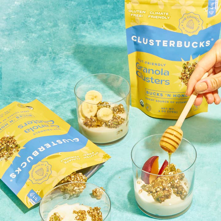 Lil Bucks - Wholesale Granola - 40% OFF: Clusterbucks Gluten-Free - Bucks 'n Honey - 6 pk2