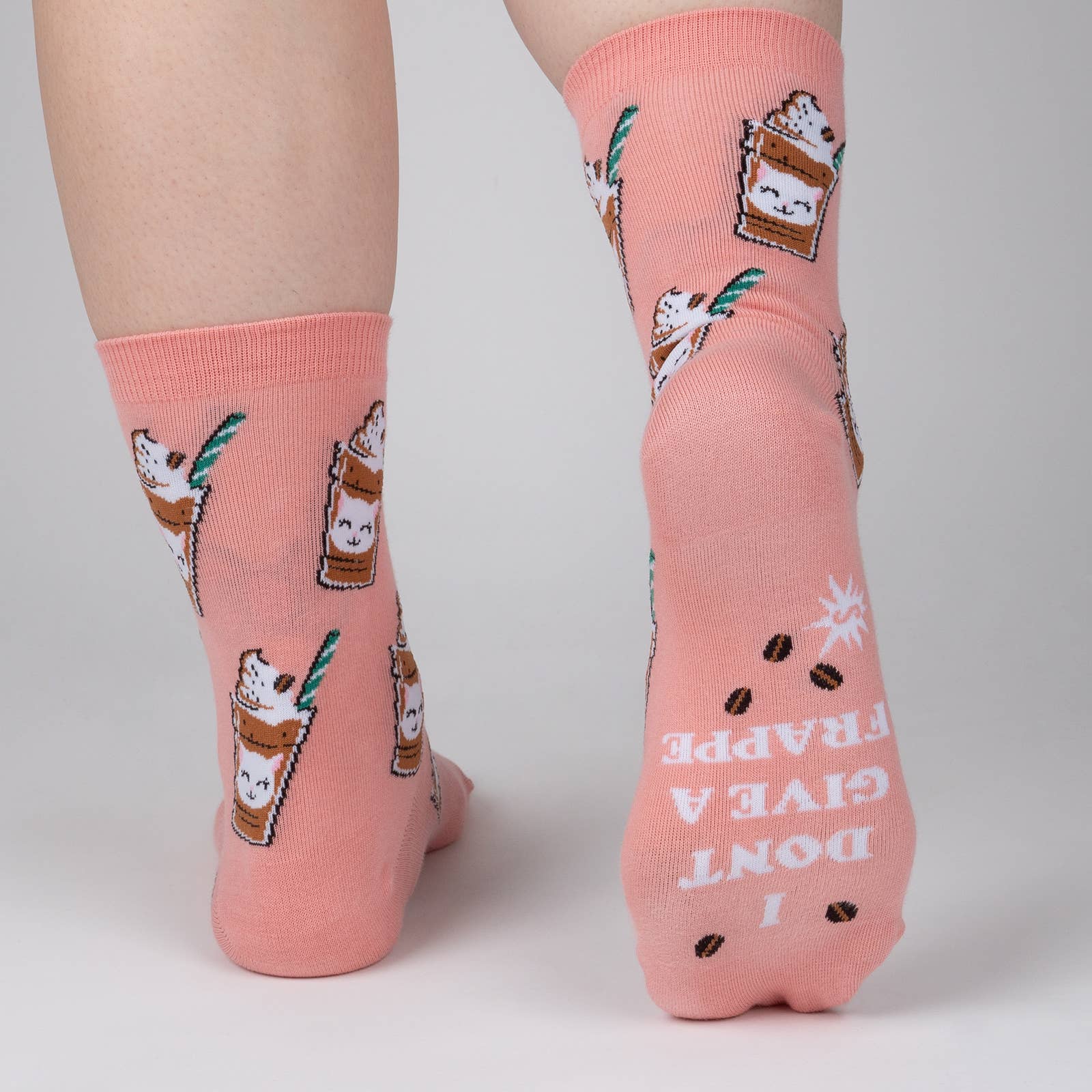 Sock it To Me - Wholesale Socks - Women's - Cat-puccino Crew Socks3