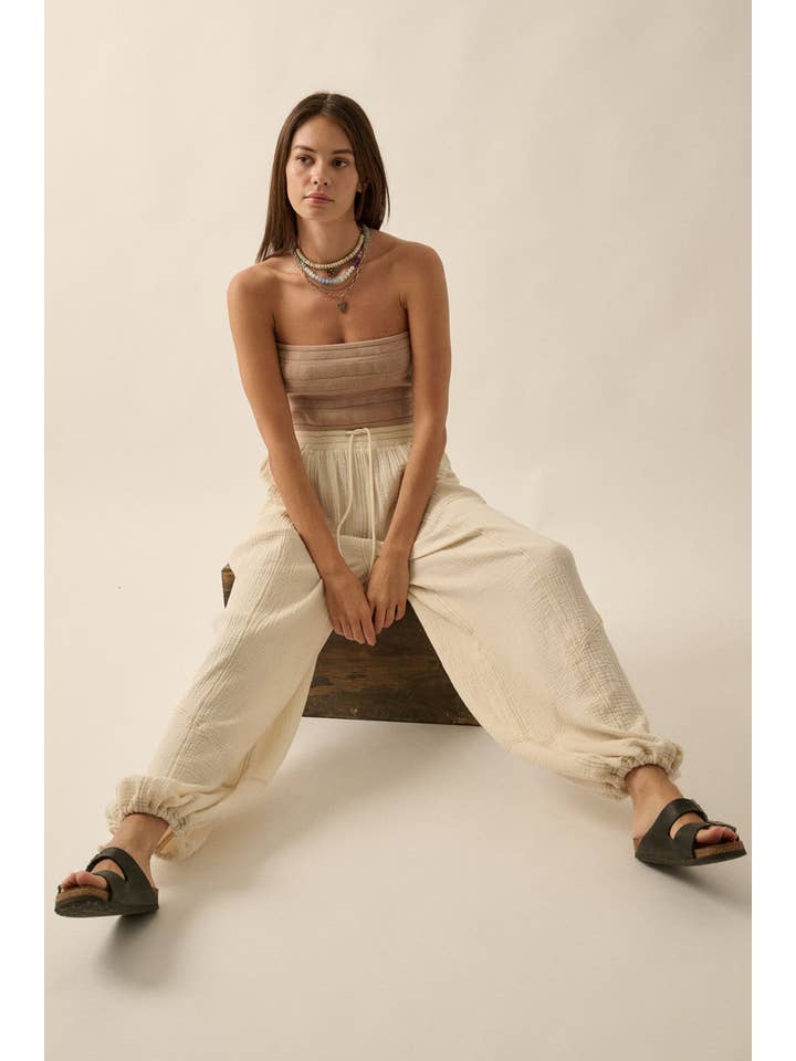 Promesa USA - Wholesale Pants - Women's - Mineral Washed Crinkle Cotton Parachute Pants17