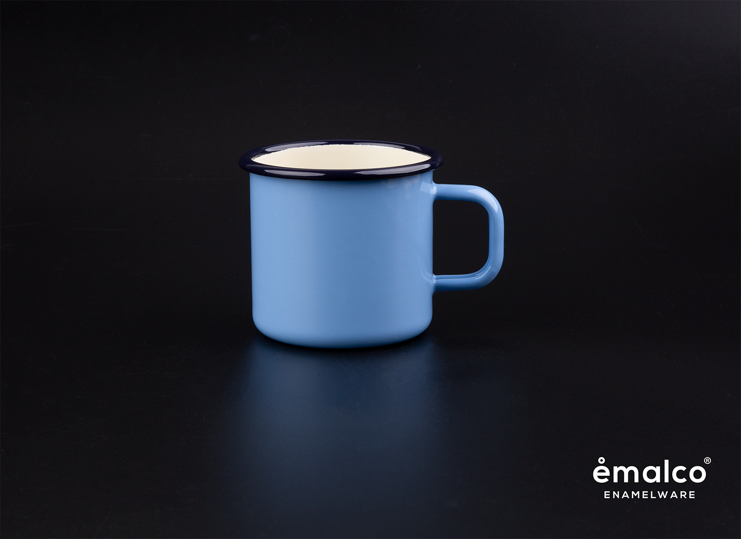Emalco Enamelware - Wholesale Coffee Mug - 13.2 oz Custom Enamel Mug with Your 2 Designs - 96 pcs5