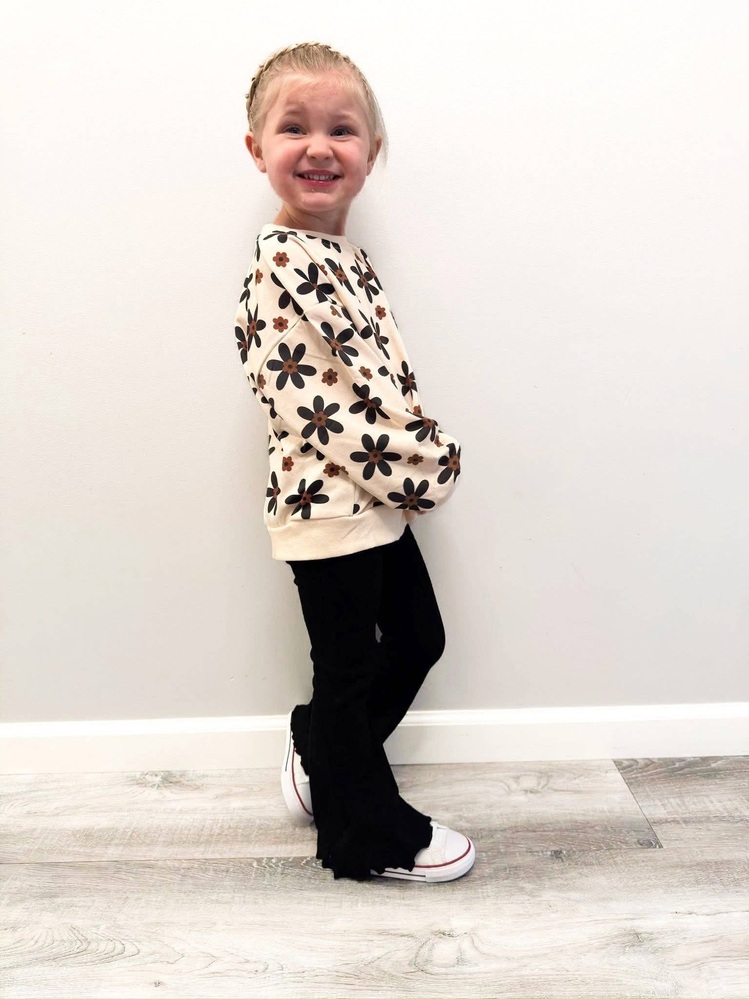 Lettie Grays Clothing - Wholesale Sweatshirt - Kids - LG Retro Bloom Crewneck2