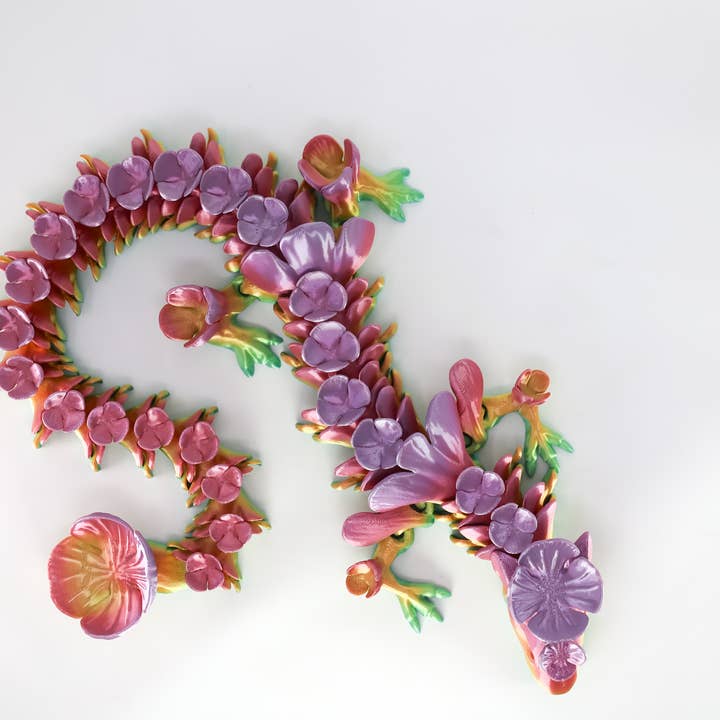 Ruby’s dragons - Venta al por mayor Figura decorativa - Dragones medianos impresos en 3D sin alas – Colores surtidos2