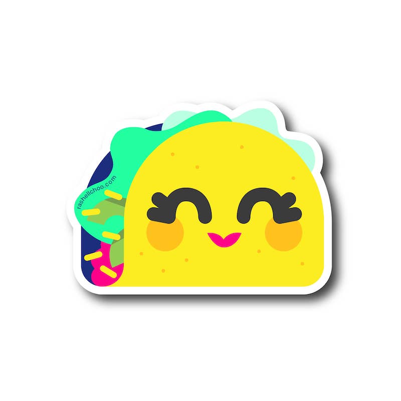 rashellchoo.com - Wholesale Sticker - Lady Taco Sticker