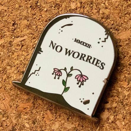 ”Inga bekymmer!” Hård Emalj Pin för wholesale av The Franki Hanke