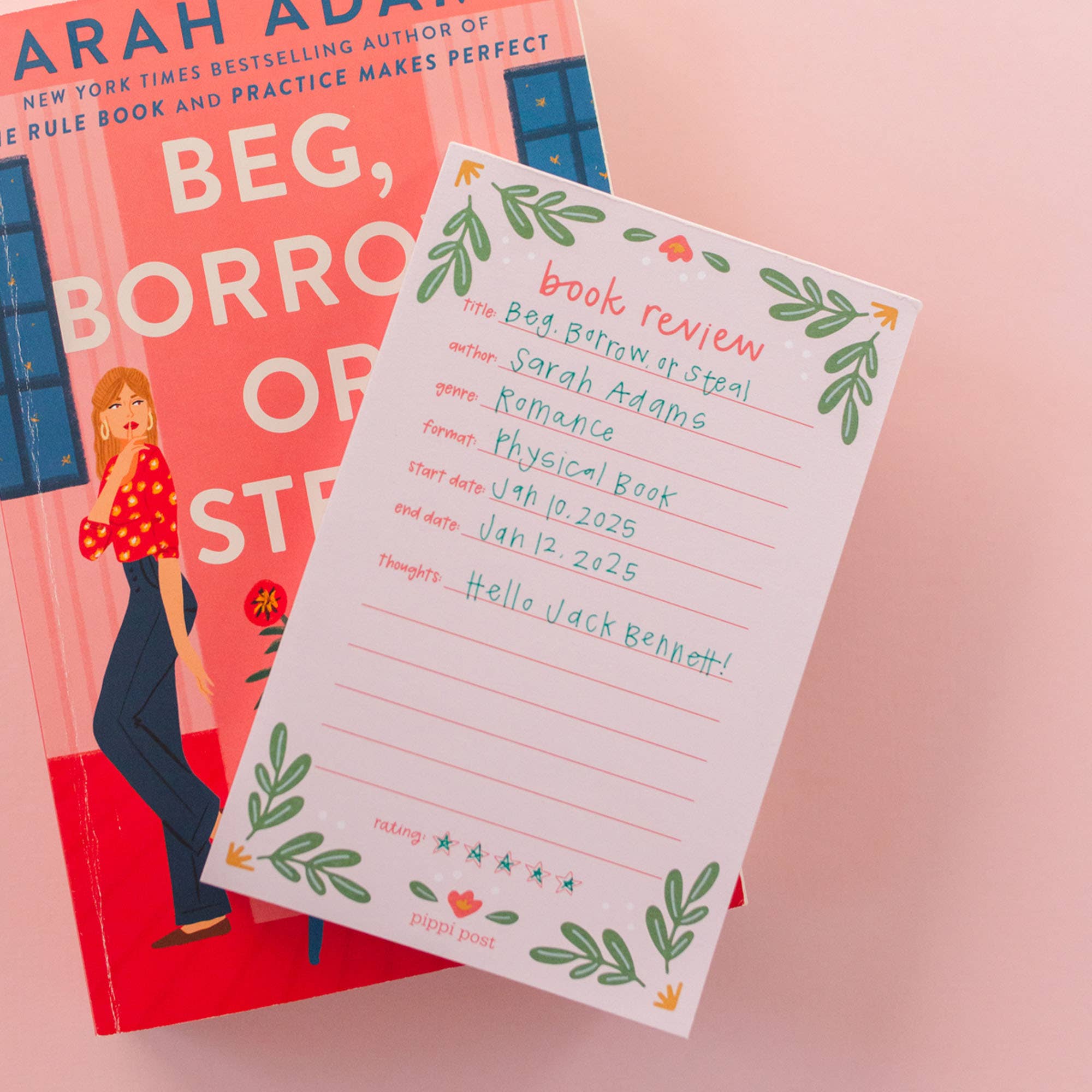 Pippi Post - Venta al por mayor Libretas - Bloc de notas para reseñas de libros 4x63