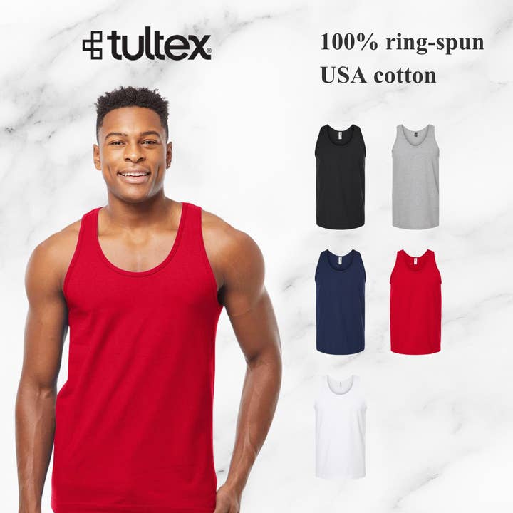 Tultex Unisex Fine Jersey Tank – Lightweight Premium Cotton for wholesale by MYES BULK APPAREL