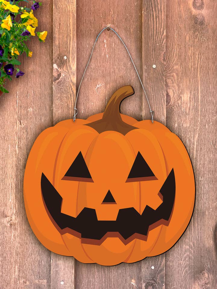 Arte em metal ao ar livre Jack-o'-Lantern por atacado de Steel Southern Designs