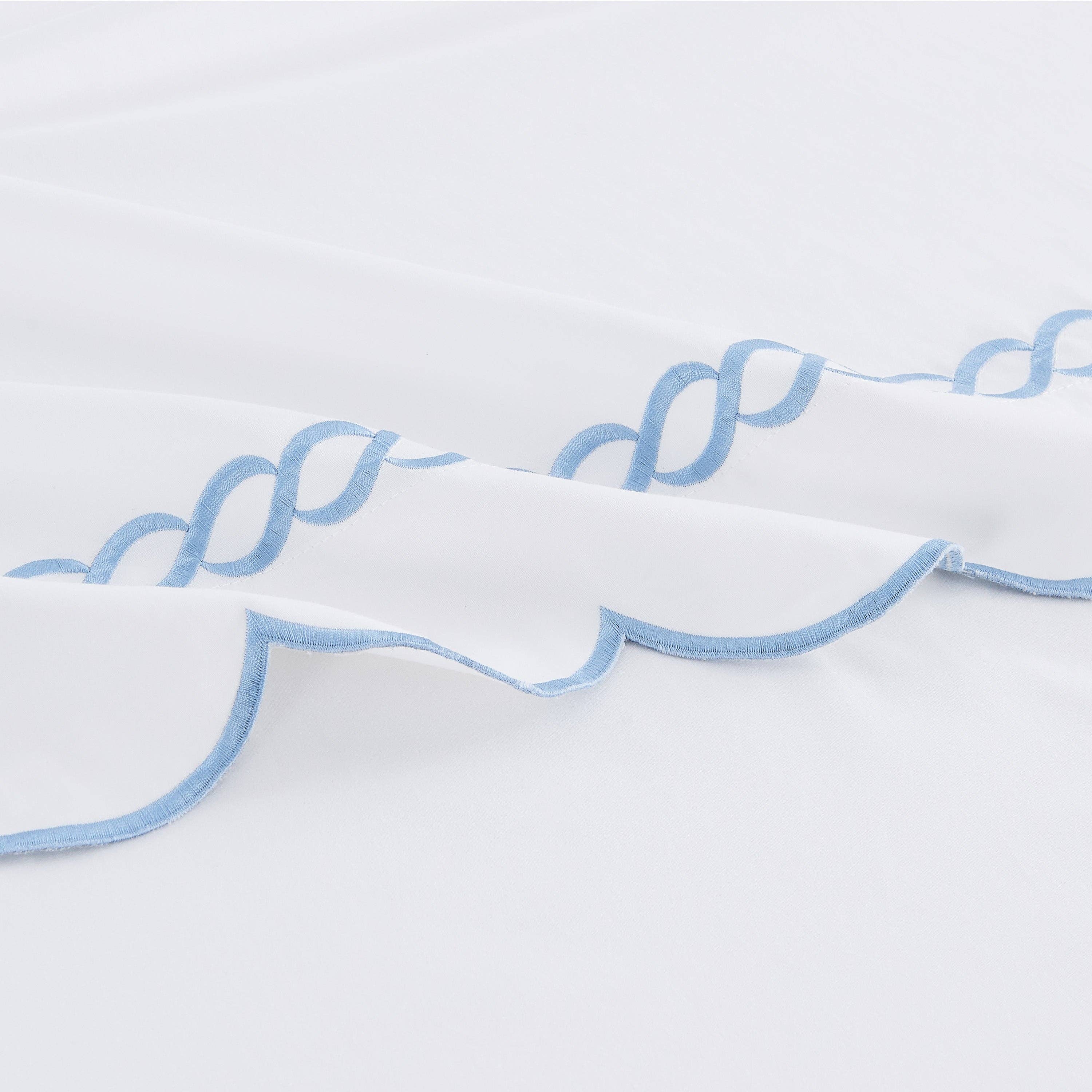 Mélange Home - Wholesale Sheet Set - 600 Thread Count Scallop Rope Embroidered Cotton Sheet Set4