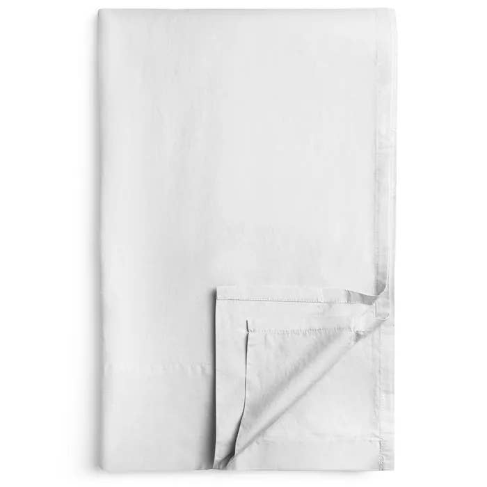 Sunset White King Brushed Percale Flat Sheet for wholesale by Bombacio