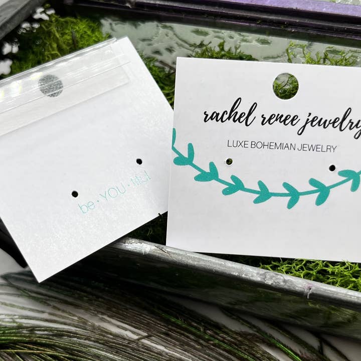 Rachel Renee Jewelry - Wholesale Dangle Earrings - CHERYL Freeform Moonstone Geode Pebble Mixed Metal Dangles1