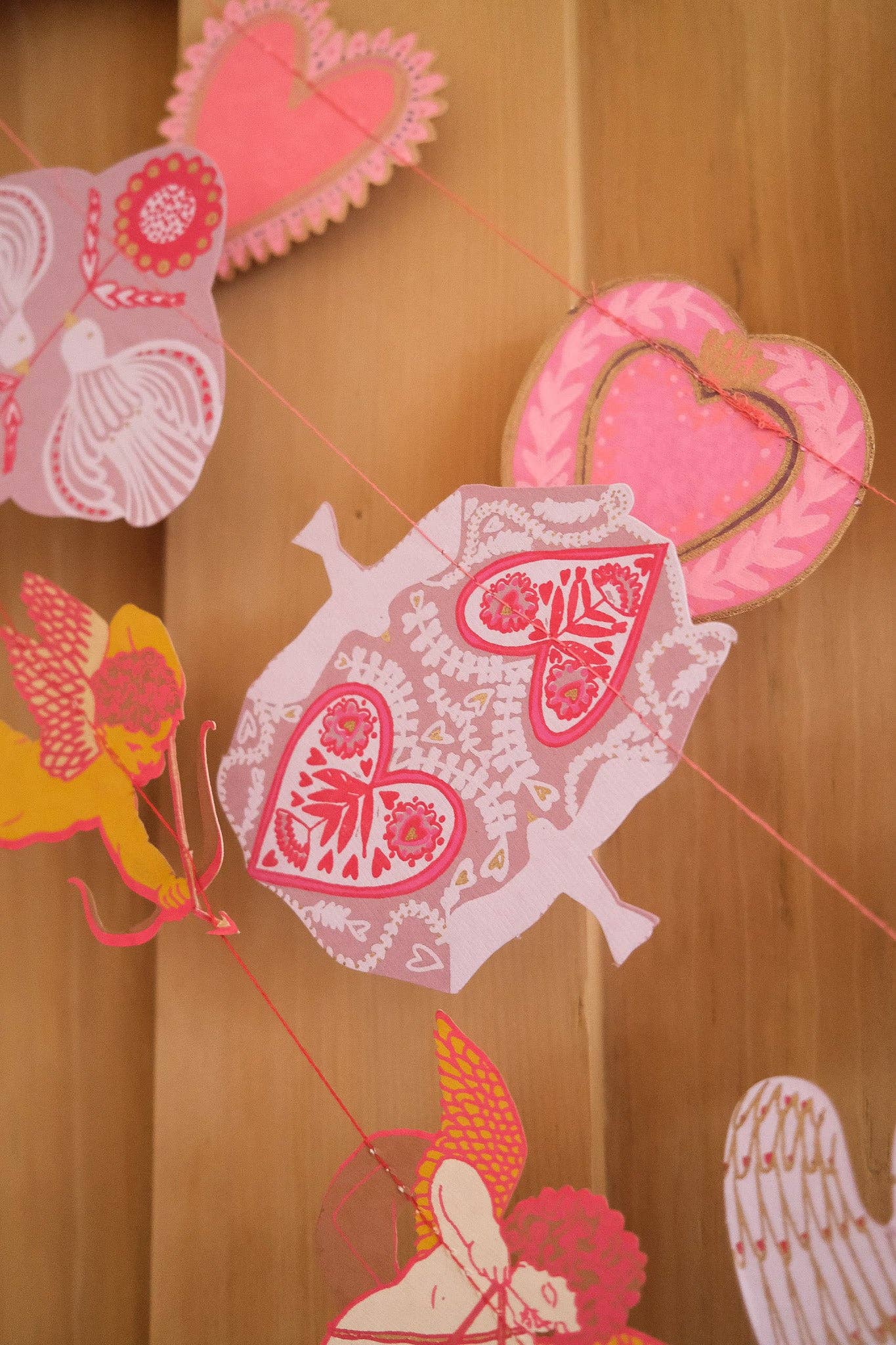 East End Press – Arco de bandeirinhas por atacado – Grinalda Costurada de Pássaros do Amor2