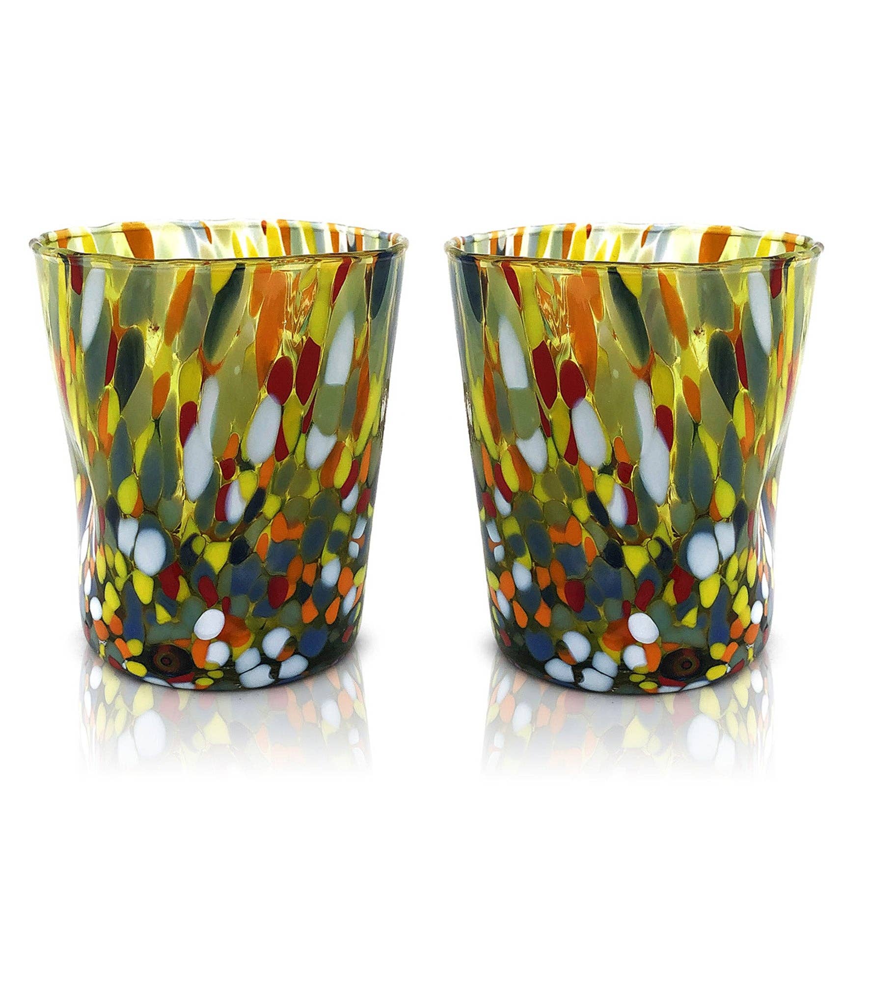 Mazzega Art & Design – wholesale Dricksglas och koppar – Färgade glas, ”The Colors of Murano” tumlar, modell Classic22