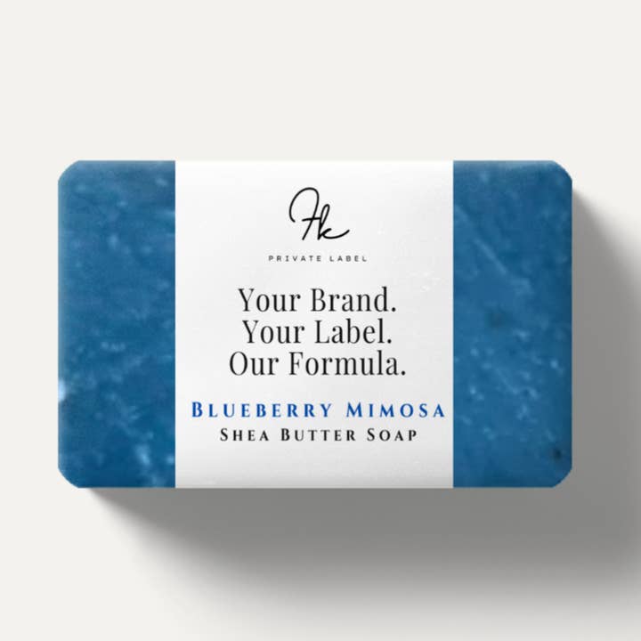 Shea Butter Sæbe-Blåbær Mimosa for engroshandel hos FK Private Label Labs