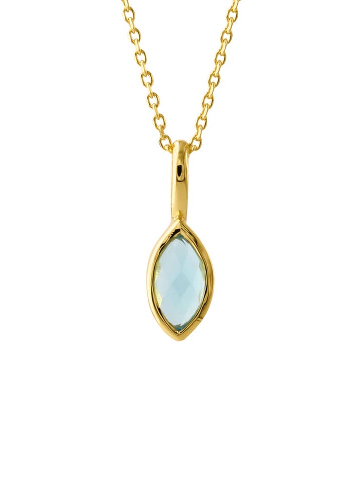 Sølvvedhæng, 18kt guldbelagt, med topas for engroshandel hos Campur GmbH