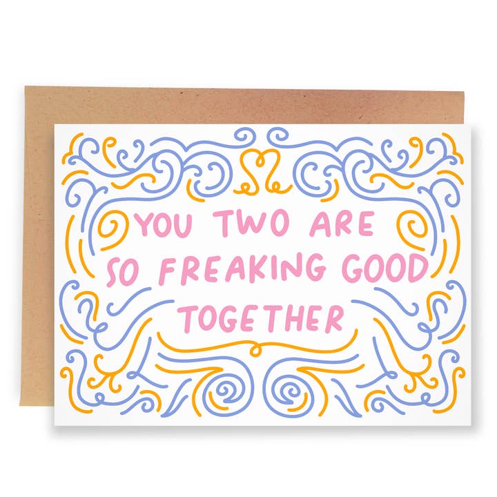 Tellement bien ensemble | Carte de mariage amusante pour la vente par Sleazy Greetings