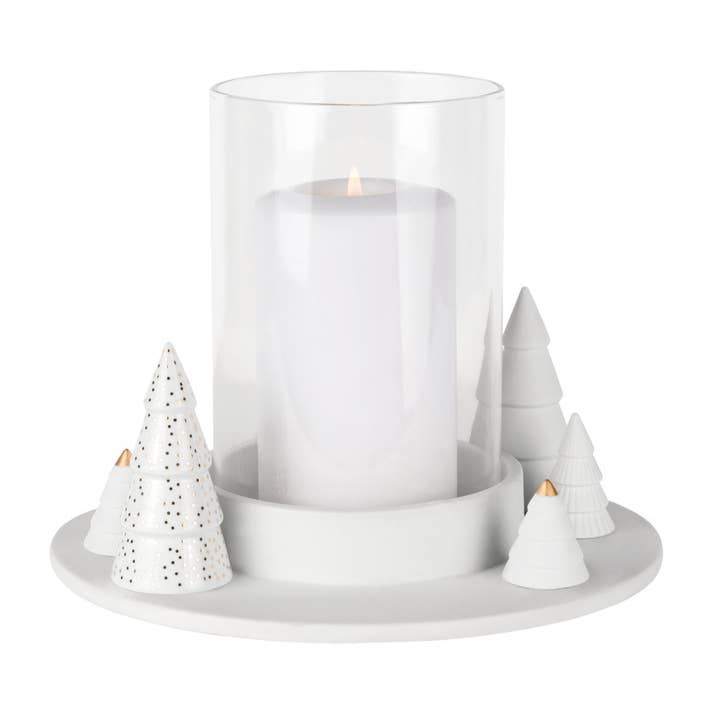 Fir Tree Hurricane Candle Holder for wholesale by Räder
